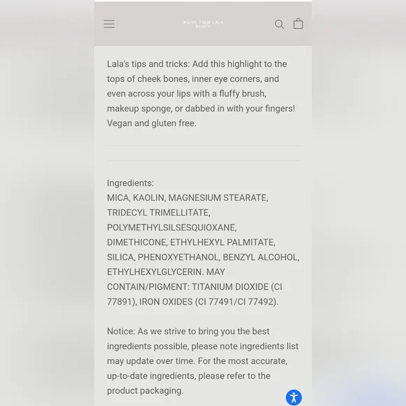 5/75$ GIVE THEM LALA BEAUTY Pressed Highlighter in Showstopper - Picture 4 of 13